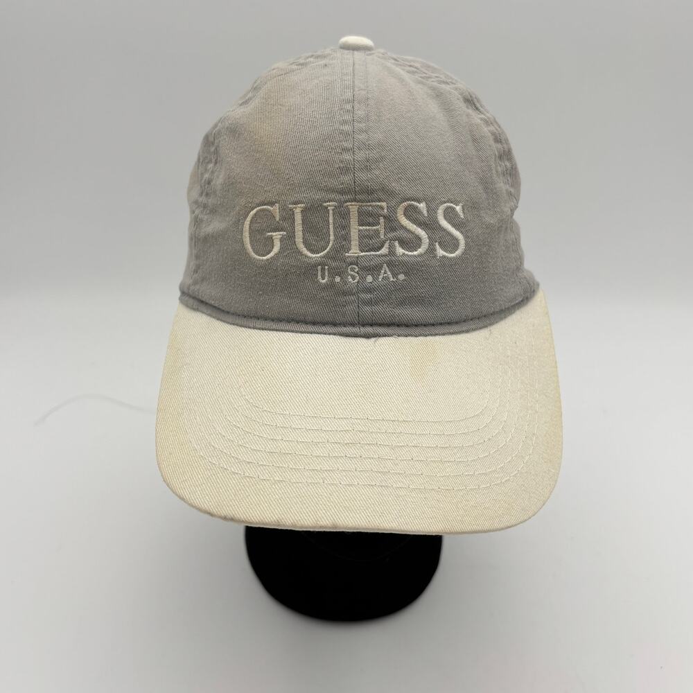 Vintage Guess U.S.A Two Tone Snapback Baseball Cap Hat